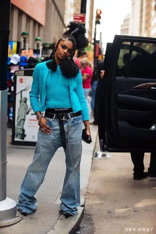 巴黎世家纽约街头潮人街拍