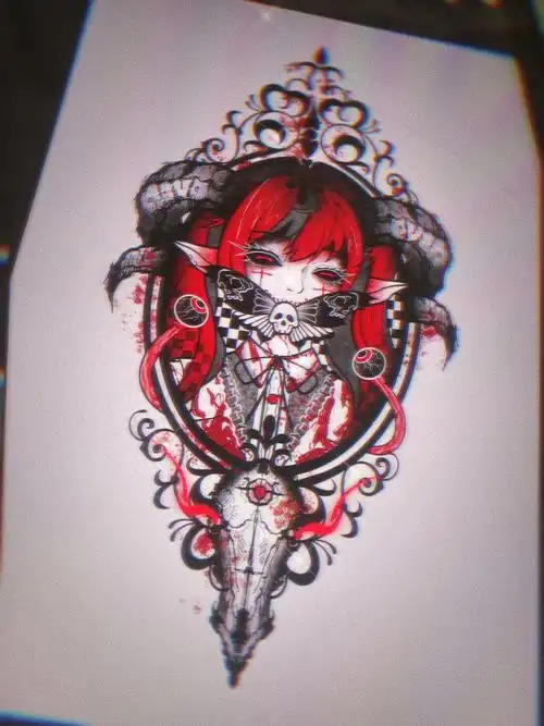 七宗罪纹身愤怒