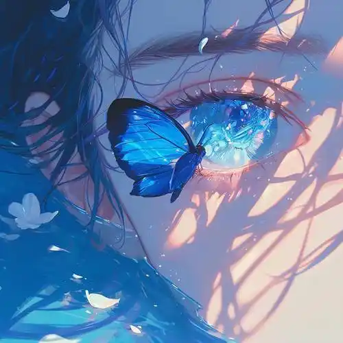 蓝色治愈系头像一眼惊艳