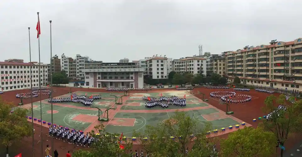 邵东市城区三中参加该市2020年度中小学大课间展示