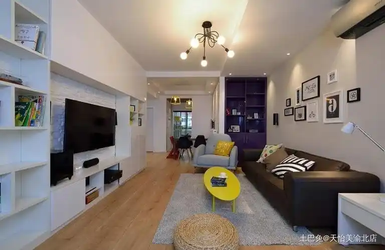 宜居客厅客厅现代简约90m05三居设计图片赏析--土巴兔装修效果图