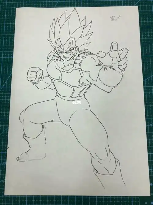 水帖预告龙珠贝吉塔马克笔手绘