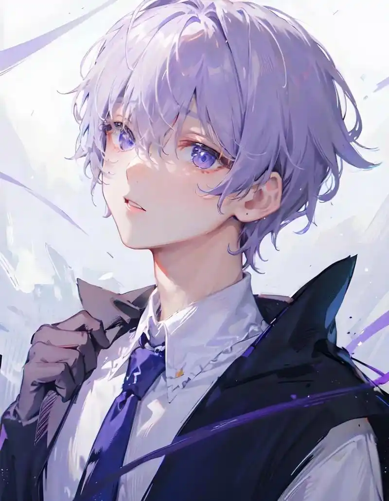 星辰落入你双眸·紫色系男生头像7815              星辰落入你