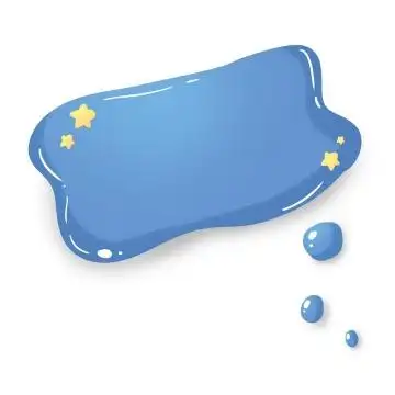 卡通可爱风格蓝色云朵睡梦边框文本框图片免抠素材