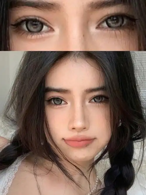 不过百的大直径粗黑边混血高级又洋气