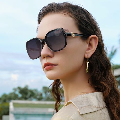 海伦凯勒墨镜女气质方框太阳镜女百搭太阳镜防紫外线墨镜