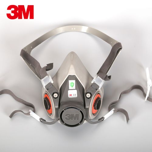 3m6200半面面罩防毒面具工业粉尘头罩呼吸器配合滤毒防护面具