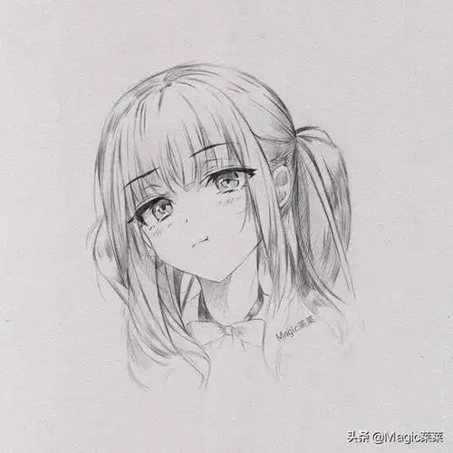 画二次元人物教程 动漫少女铅笔(画人物动漫少女简单易学)-天晟网