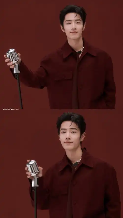 肖战##肖战红色时尚大片