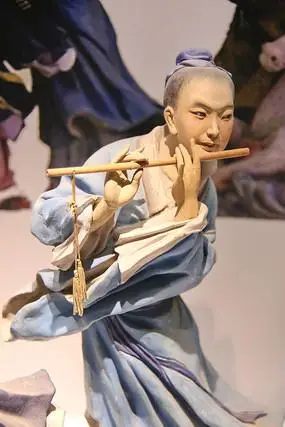 彩塑泥人张八仙韩湘子