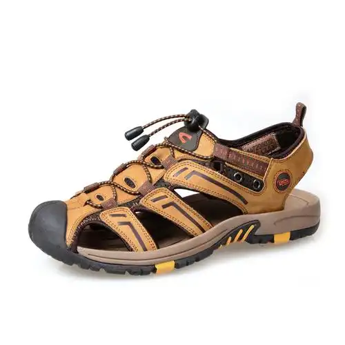 骆驼动感camelactive男士夏季凉鞋包头休闲沙滩鞋视频