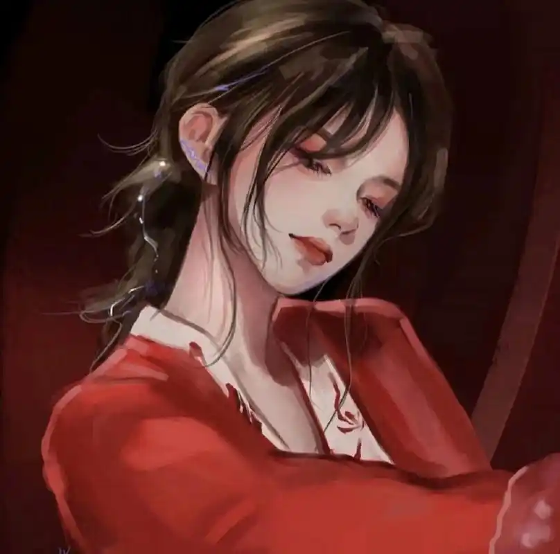 7815红衣江湖女子头像(红色系②) 94作者主页内还有更多优质