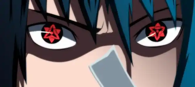 火影忍者佐助万花筒写轮眼简笔画