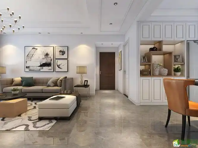 合肥祥源城103平现代设计装修效果图现代三室两厅一卫