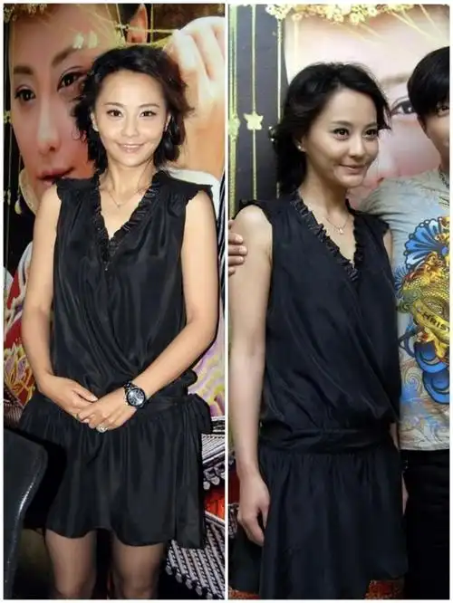 吴奇隆前妻真放得开把睡裙穿身上参加活动虽然肤色黑但也很自信