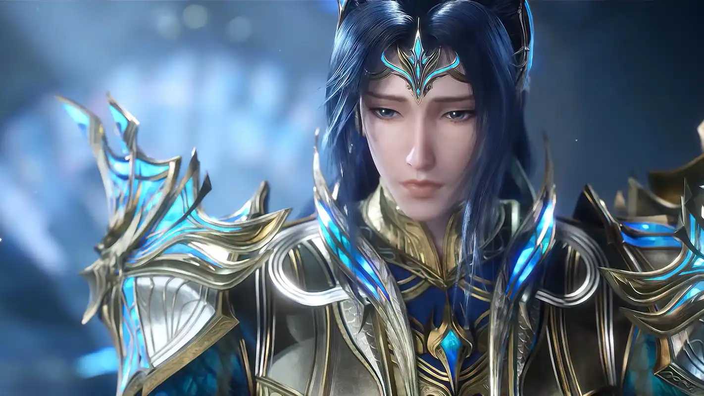 动漫壁纸|《斗罗大陆双神战双神》国漫男神唐三海神高清壁纸