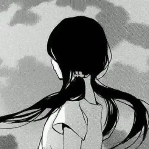 黑白风高冷动漫女生头像