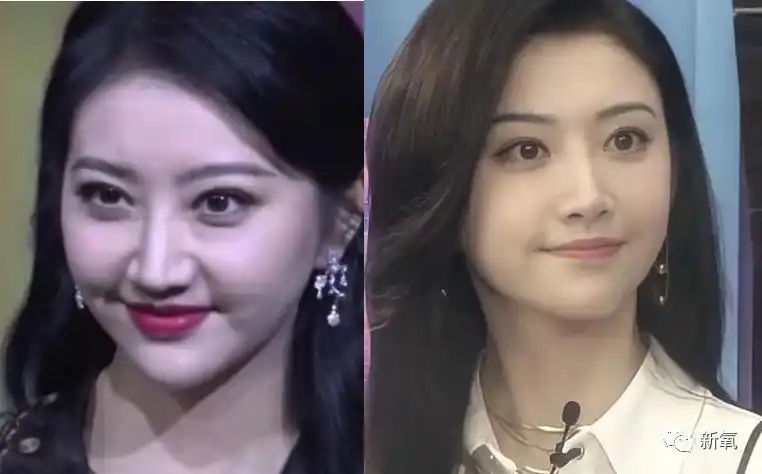 对比图很震撼了,现在的景甜甚至梦回她刚出道时