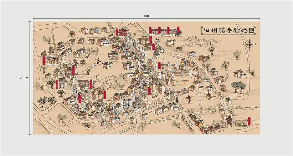 一些古风的手绘地图