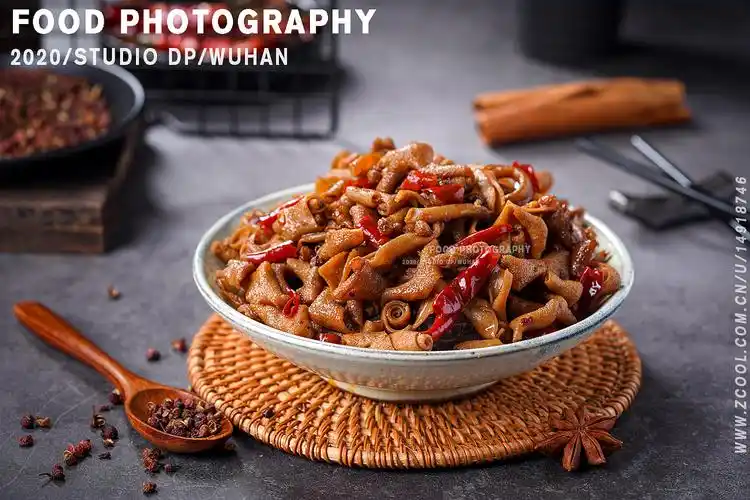 鸭肠|酒店外卖餐饮菜单拍摄|武汉美食摄影|studio dp