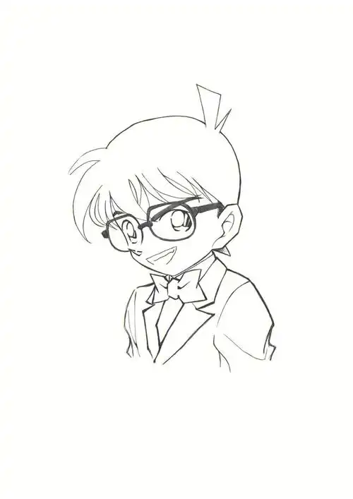 江户川柯南#画画的日常#柯南#名柯#我是个柯南迷#名侦探柯南#线稿
