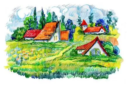 房屋风景图片-房屋风景素材-房屋风景插画-摄图新视界