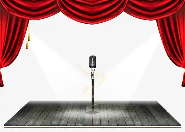 麦克风舞台免扣素材