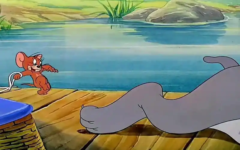 礼貌:你斯派克吗? #猫和老鼠 #动漫 #治愈 #艾特你想艾特的人