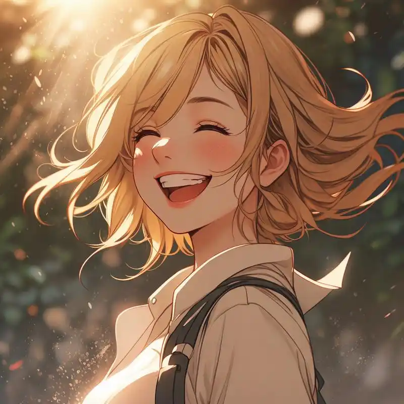 7715阳光下的治愈系女生头像78 嘿,宝贝们!