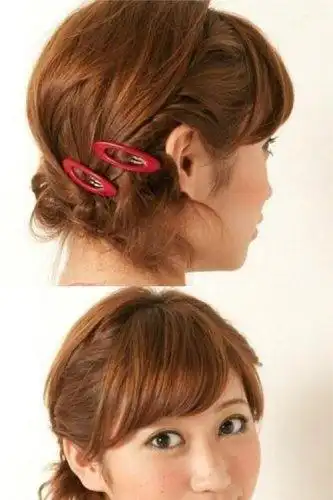 夏季短发怎么盘好看显清新