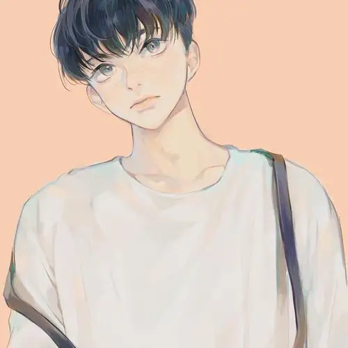 手绘 漫头 男头