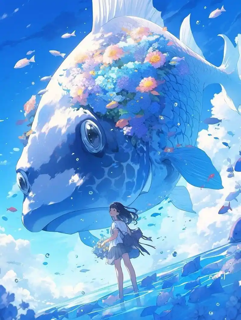 大鱼海棠图片  我们每个人都是这片浩瀚海洋中的一份子,怀揣着梦想和