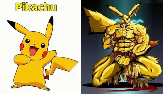 当动漫角色变成"肌肉猛男"会怎样?小黄人可爱依旧,皮卡丘吓尿_迪士尼