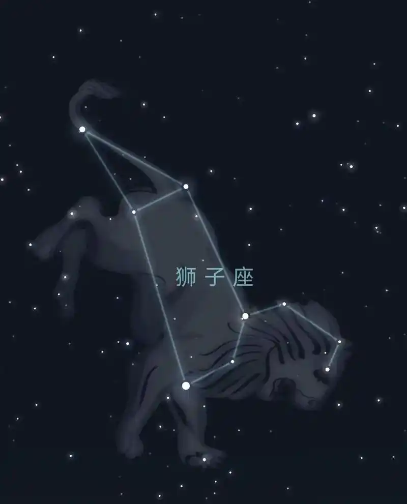 狮子座是黄道带上的一个巨大的星座,是星座中少有的和其 - 抖音