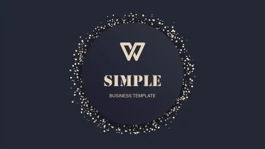 极简黑金风商务通用模板ppt