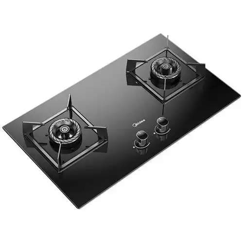美的midea燃气灶双灶50kw大火力家用燃气灶猛火灶台