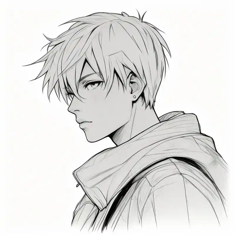 🎨冷酷男生黑白素描头像✨