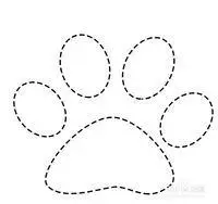 虚线简笔画动物