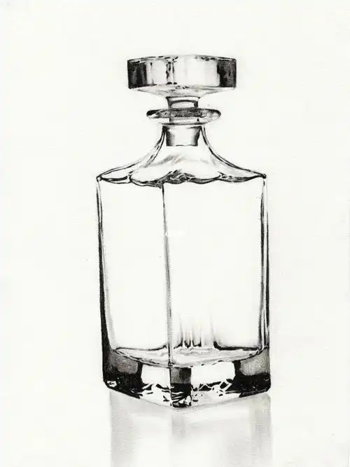 素描香水瓶