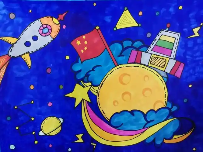 三曹路小学"创新 环保 和谐"科幻画获奖作品展