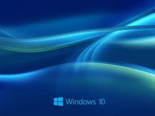 视窗10系统,抽象的蓝色背景 壁纸 - 1600x1200