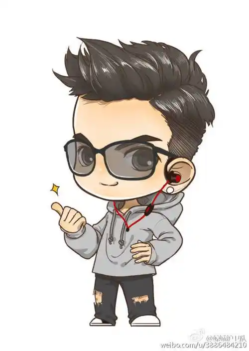 q版#黄景瑜# 萌萌哒的鲸鱼老大～ cr.鲸城护卫队