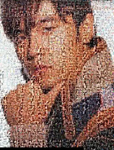 周杰伦人脸拼图大图