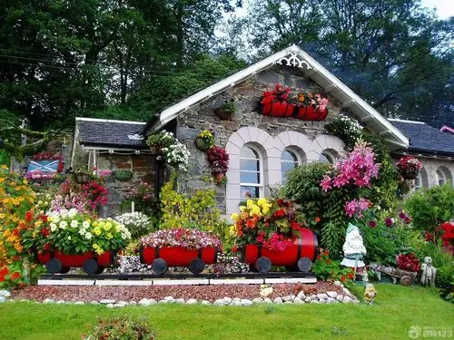 乡村小别墅花园设计效果图