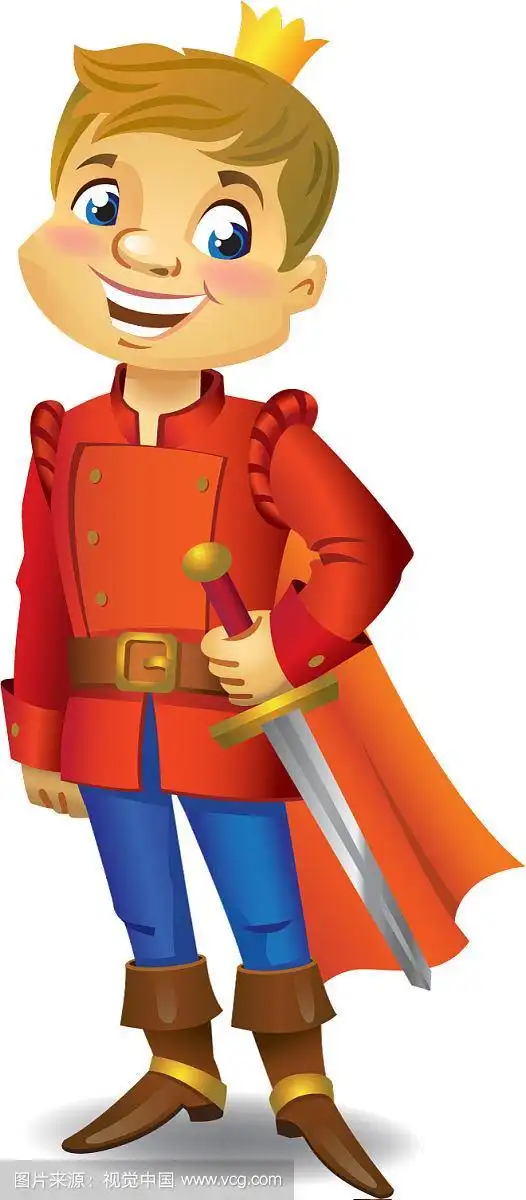 卡通可爱的王子