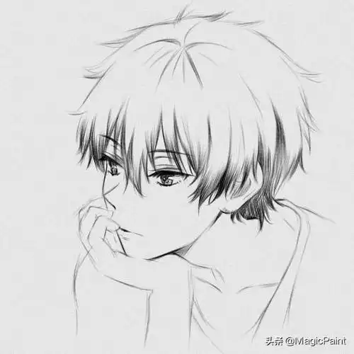 动漫素描(动漫人物手绘教学) - 赤虎壹号