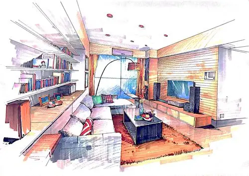 室内手绘效果图