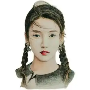 新品画素描头像彩铅画个性真人照片画艺术画手绘人物y设计礼物定