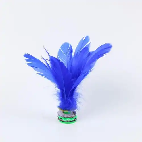 厂家批发儿童羽毛毽子鸡毛毽子运动比赛毽球毽球现货批发彩色羽绒