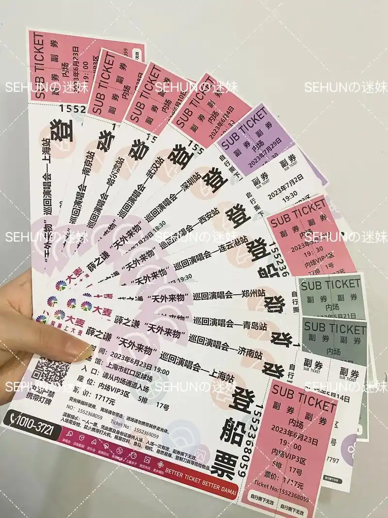 电子版肿么办,自己定制纪念票啦#薛之谦演唱会 #薛之谦门票  - 抖音